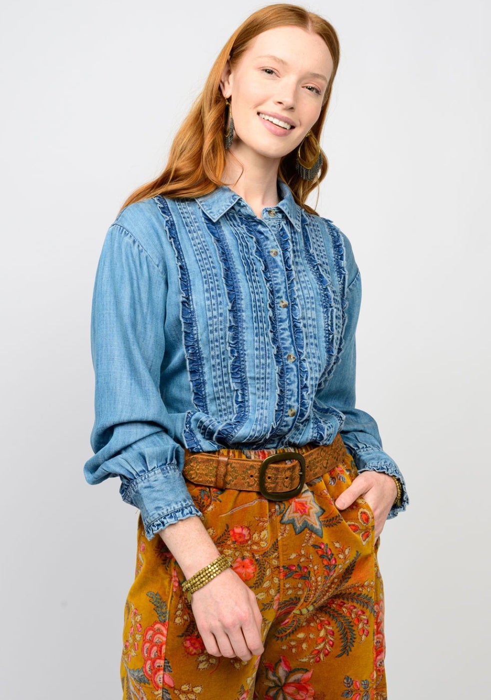 Tuxedo Denim Shirt
