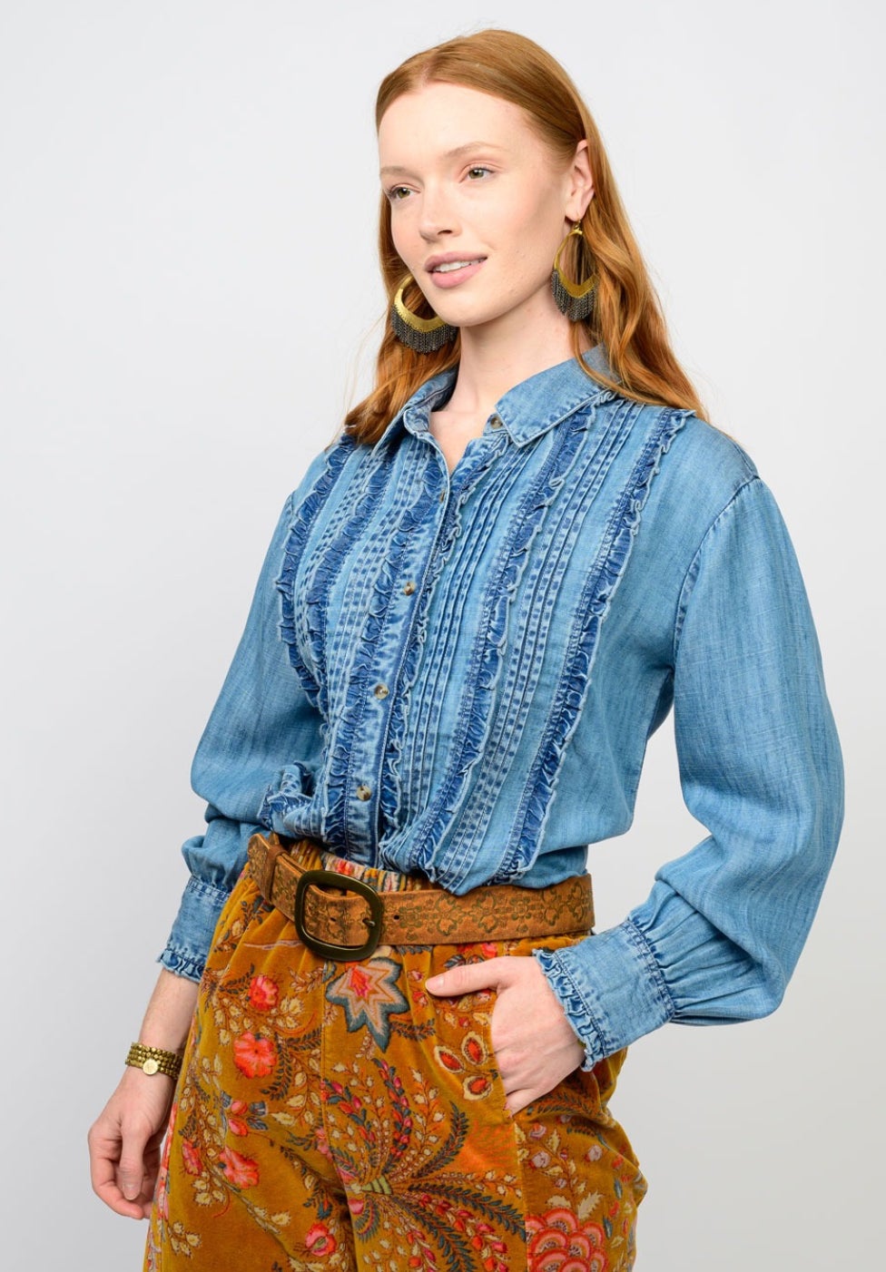 Tuxedo Denim Shirt