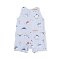 Sleeveless Shortie Romper