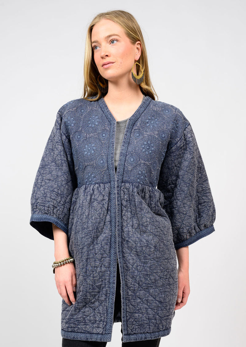 Embroidered Quilted Jacket