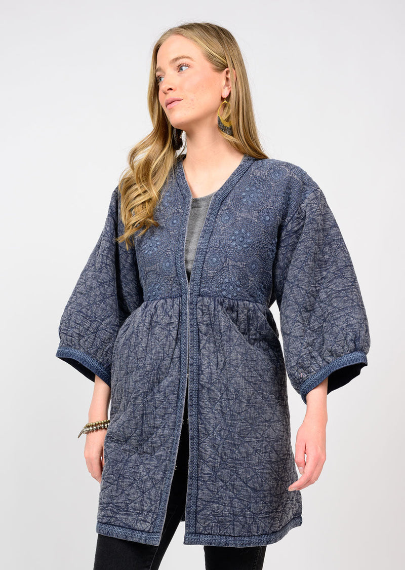 Embroidered Quilted Jacket