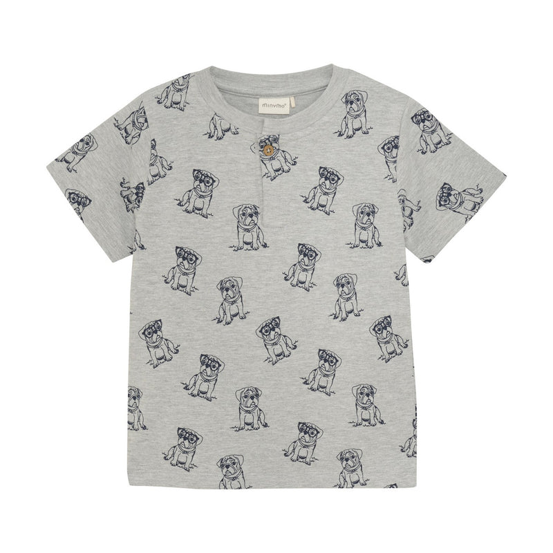 Bulldog Print Top