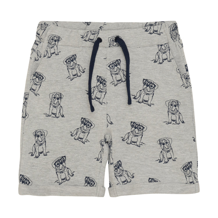 Bulldog Print Shorts