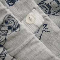 Bulldog Print Shorts