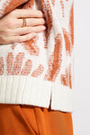 V-Neck Jacquard Sweater