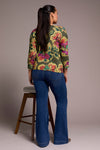 Soft Yarn 3/4 Sleeve Crewneck Sweater