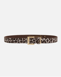 Aliza Animal Print Leather Belt