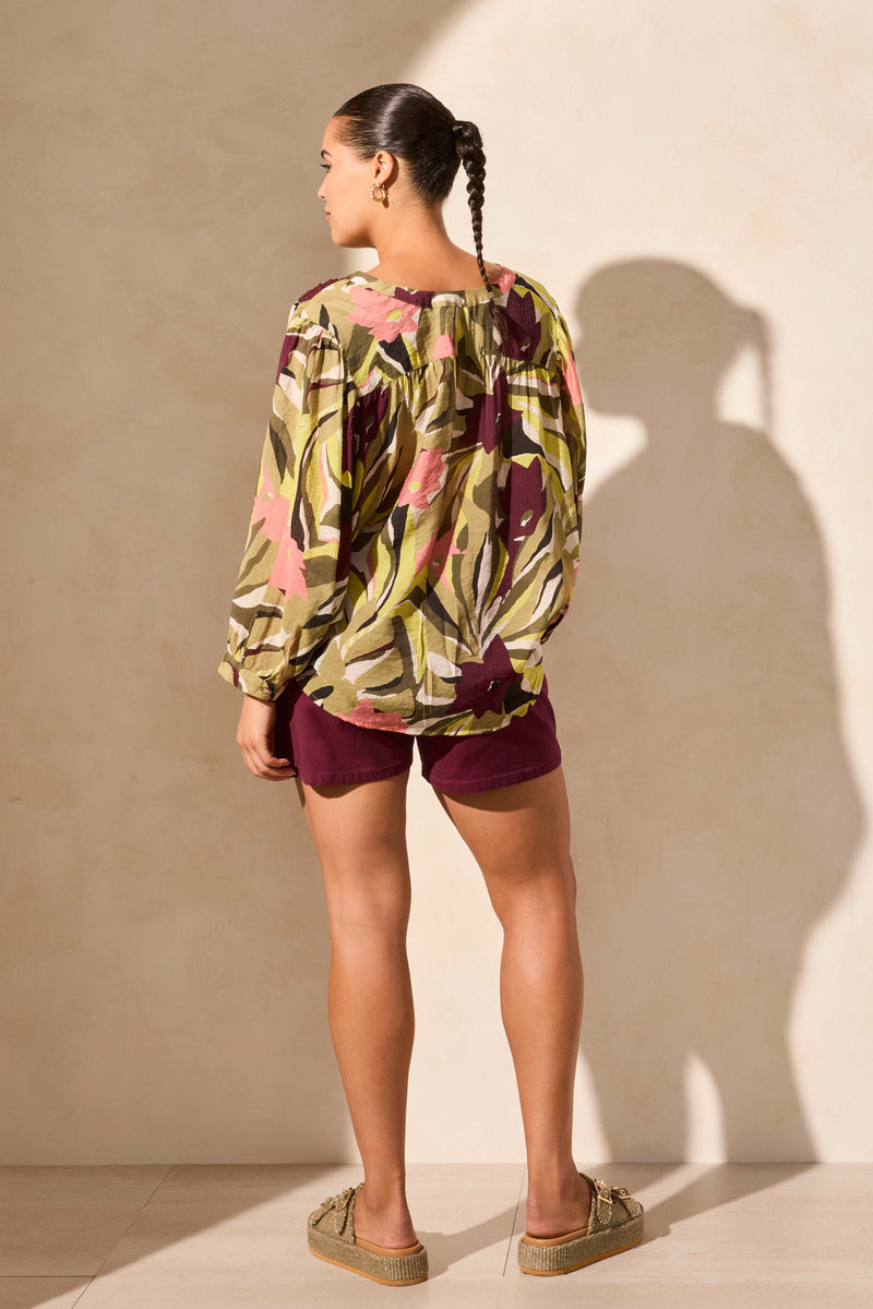 Flowy Dolman Sleeve Blouse