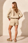 Cavalry Twill Button-Up Wash Effect Jacket