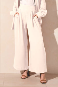 Airflow Wide Leg Pants with Elastic Waist