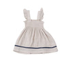 Ruffle Strap Smocked Top And Cover With Trim