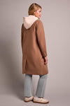 Ultra Soft Knit Coat with Removeable Fooler Hoodie