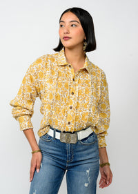 Tuxedo Gauze Top