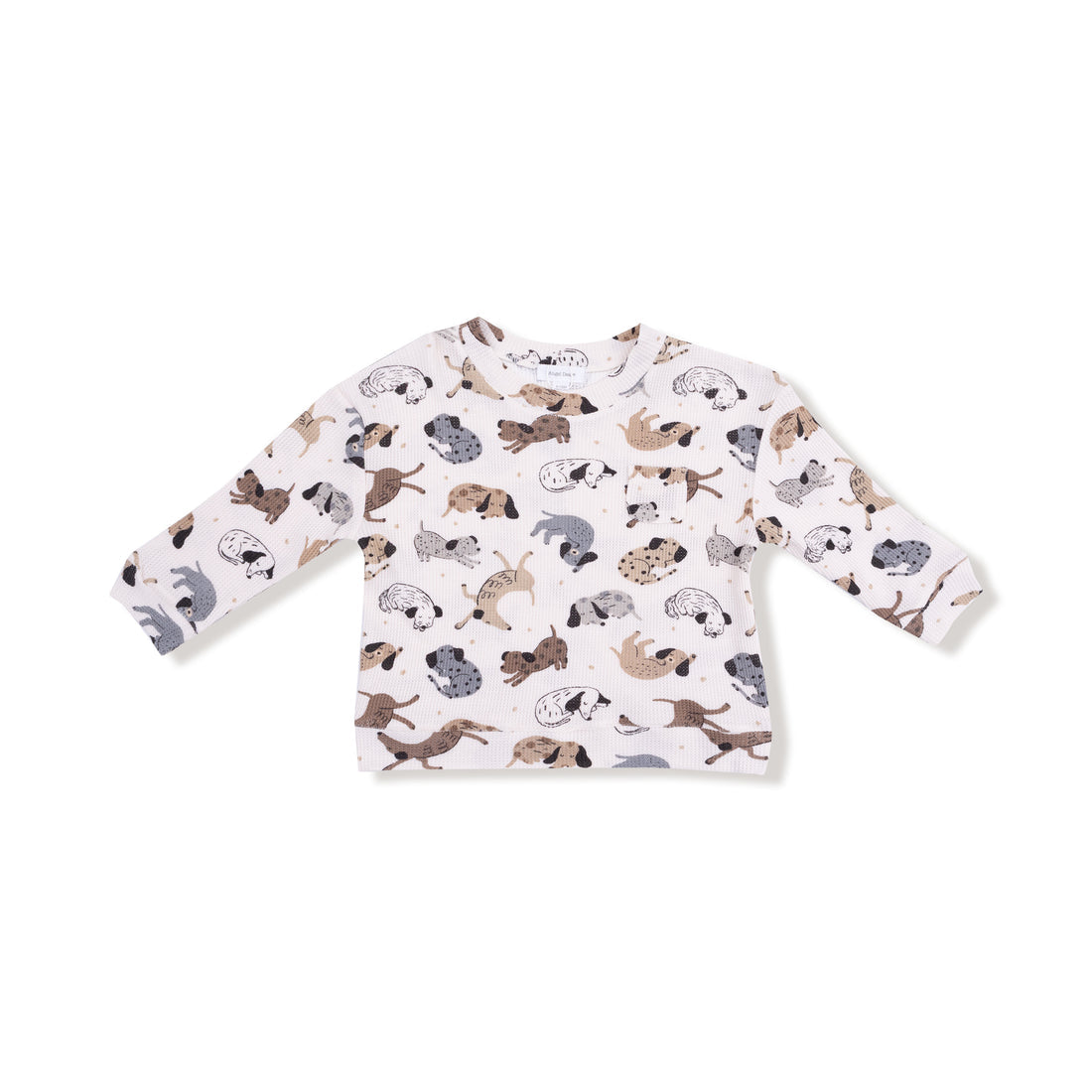 Drop Sleeve Waffle Top with Waffle Jogger