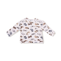 Drop Sleeve Waffle Top with Waffle Jogger