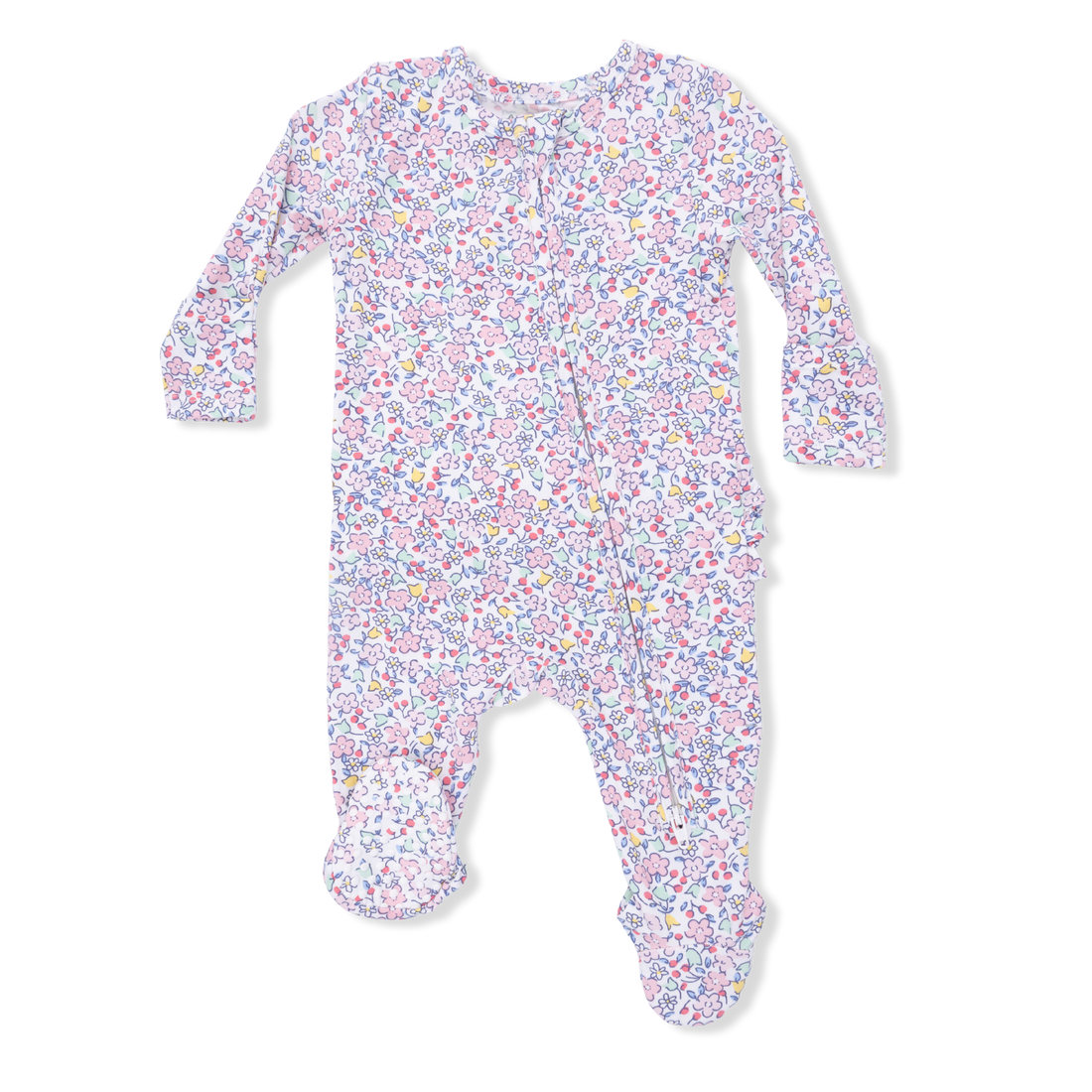 2 Way Ruffle Back Zipper Footie