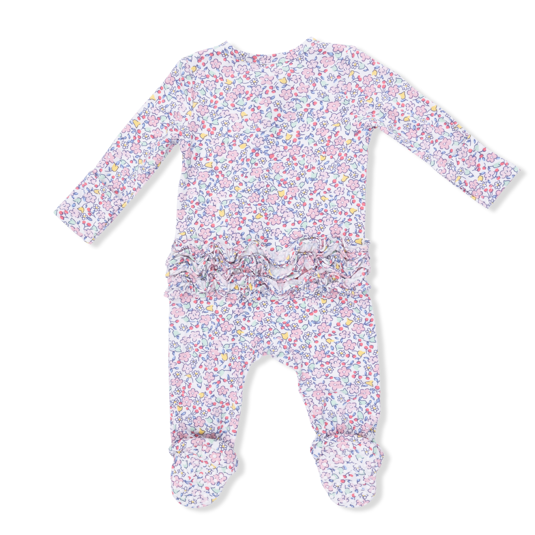 2 Way Ruffle Back Zipper Footie