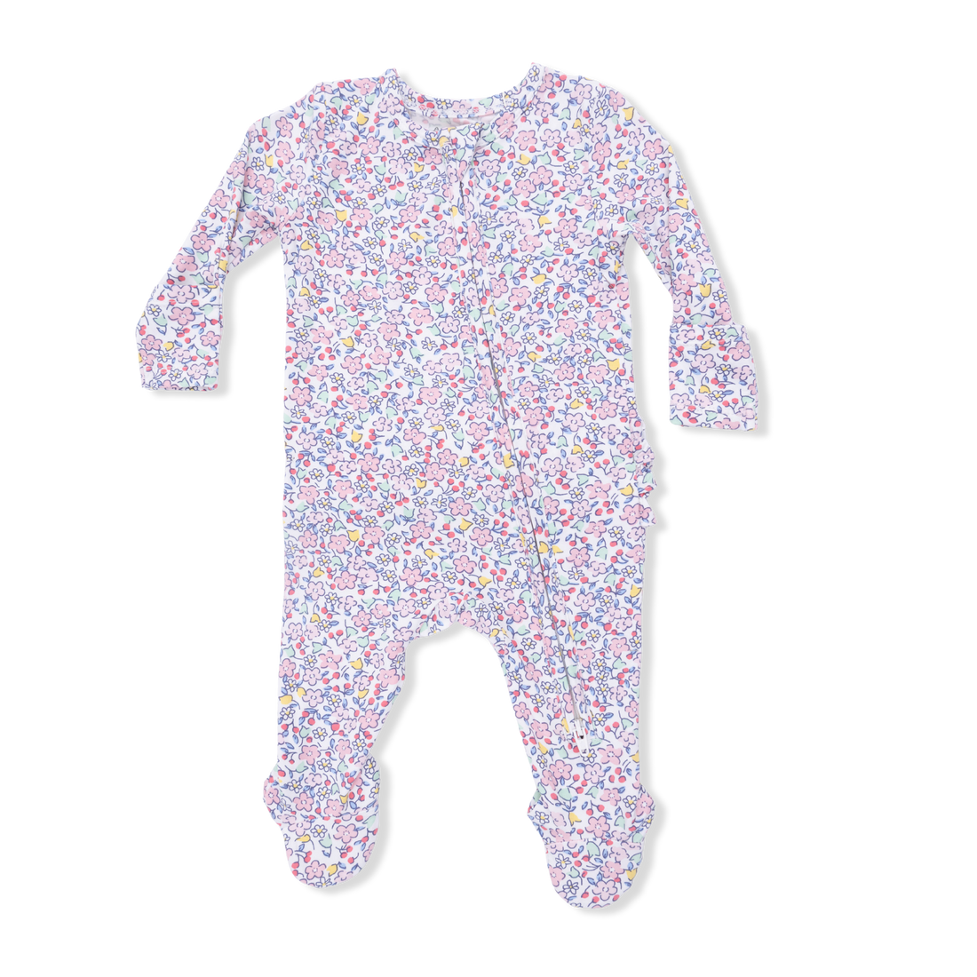 2 Way Ruffle Back Zipper Footie