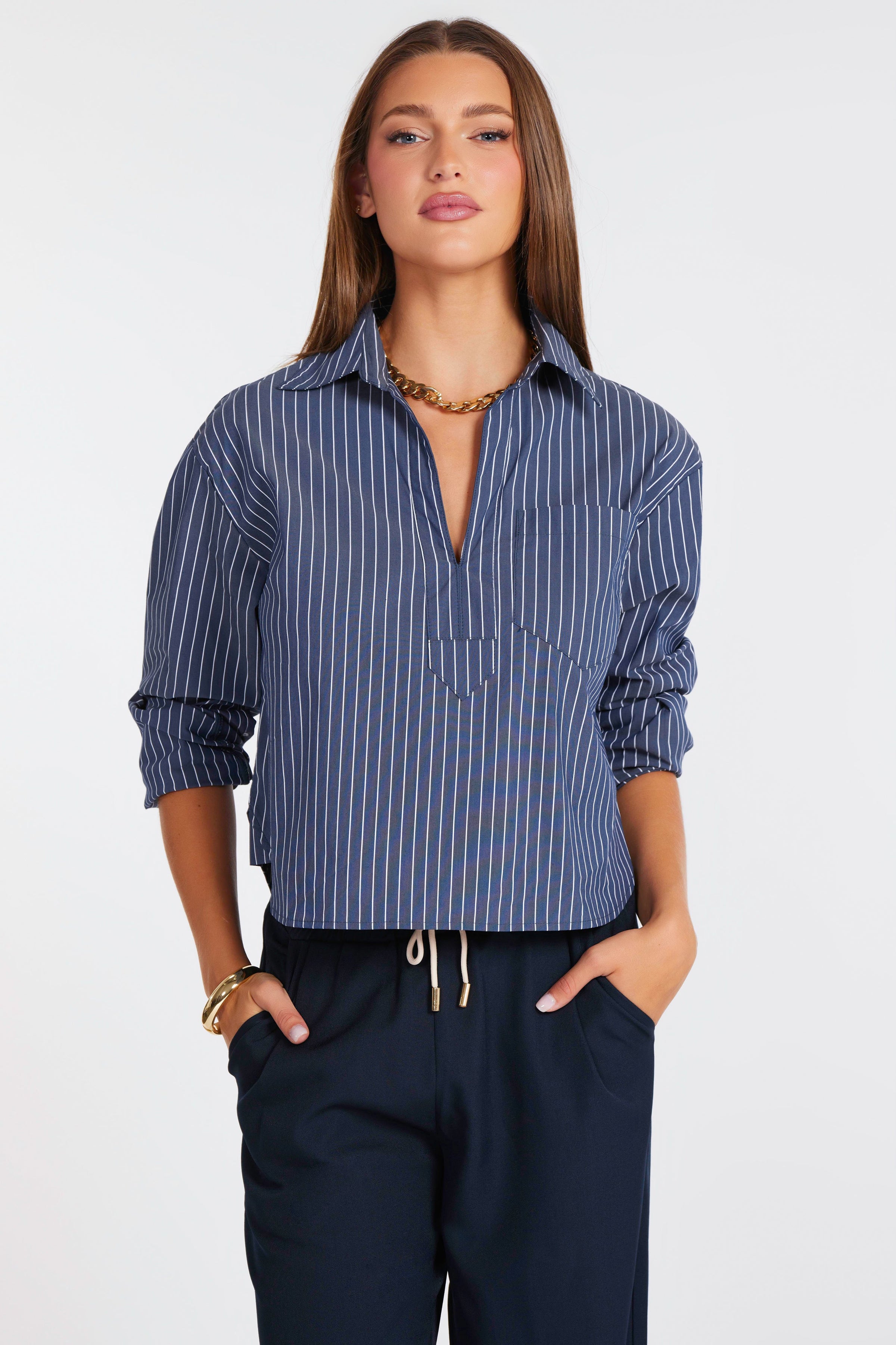 Casey Poplin Pullover