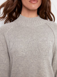 Raglan Long Sleeve Mock Neck Sweater