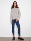 Raglan Long Sleeve Mock Neck Sweater