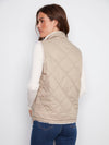 Reversible Quilted Faux Fur Vest