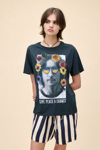 John Lennon "Give Peace a Chance" Boyfriend Tee