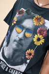 John Lennon "Give Peace a Chance" Boyfriend Tee