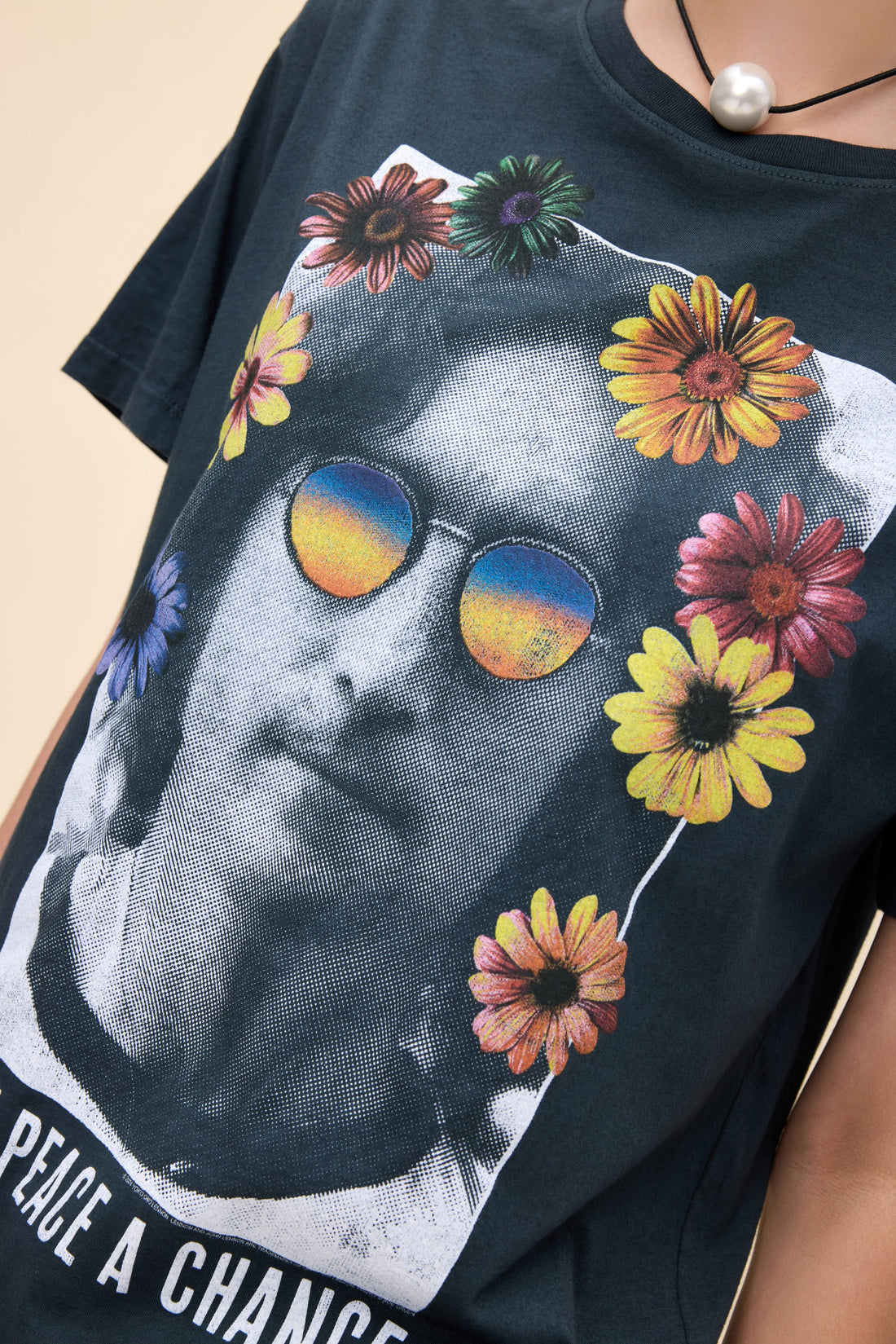 John Lennon "Give Peace a Chance" Boyfriend Tee