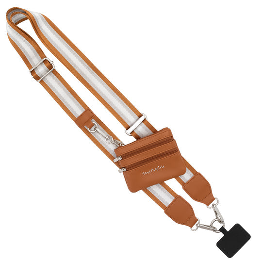 Stripe Clip & Go Strap with Pouch
