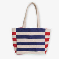 Romy Horizontal Striped Dhurrie Tote