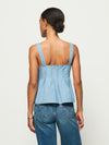 Dove Pleated Tank