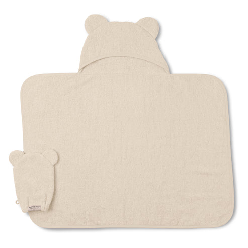 Hooded Towel + Wash Mitt Set