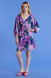 Val Silk Watercolor Dress