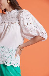 Hayley Eyelet Top