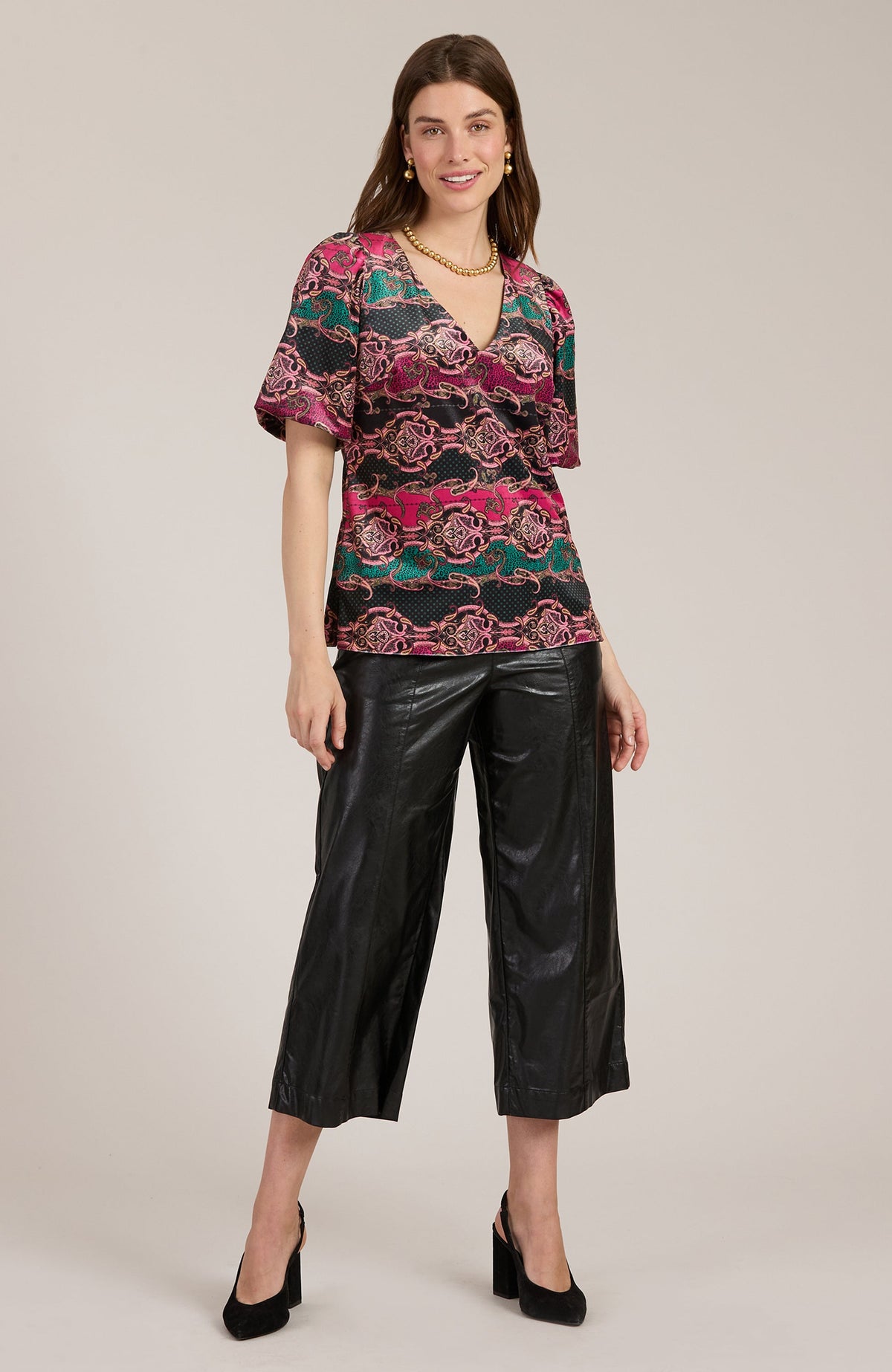 Claire Velvet Puff Sleeve Top