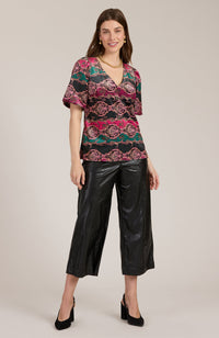 Claire Velvet Puff Sleeve Top