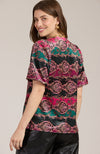 Claire Velvet Puff Sleeve Top