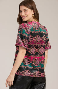 Claire Velvet Puff Sleeve Top