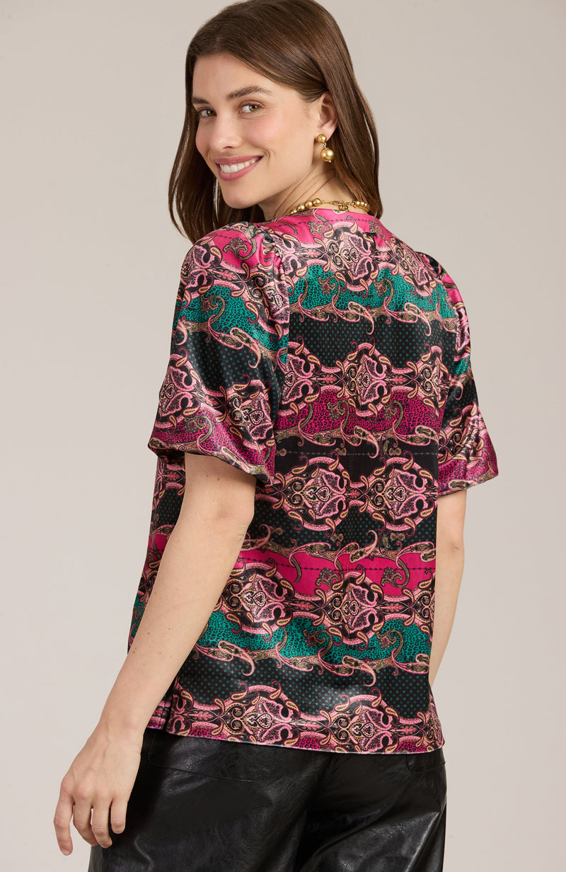Claire Velvet Puff Sleeve Top