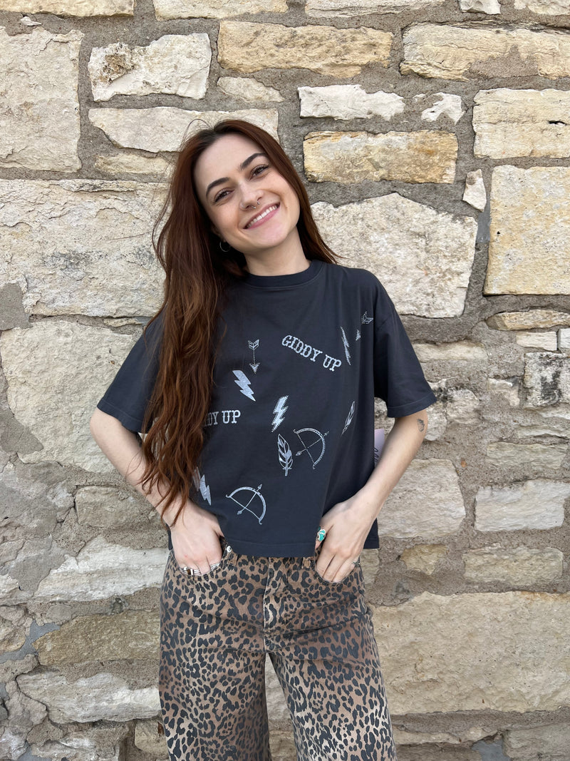 Giddy Up Wide Tee
