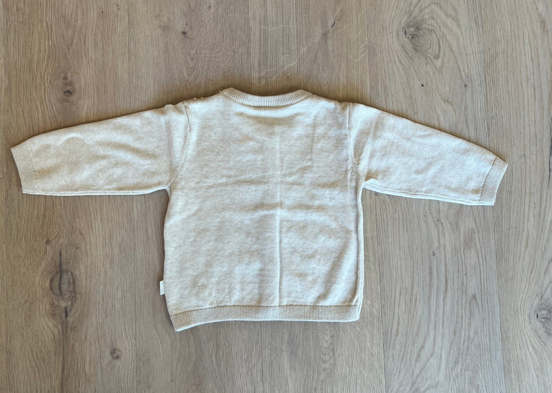 Melange Flower Knit Cardigan