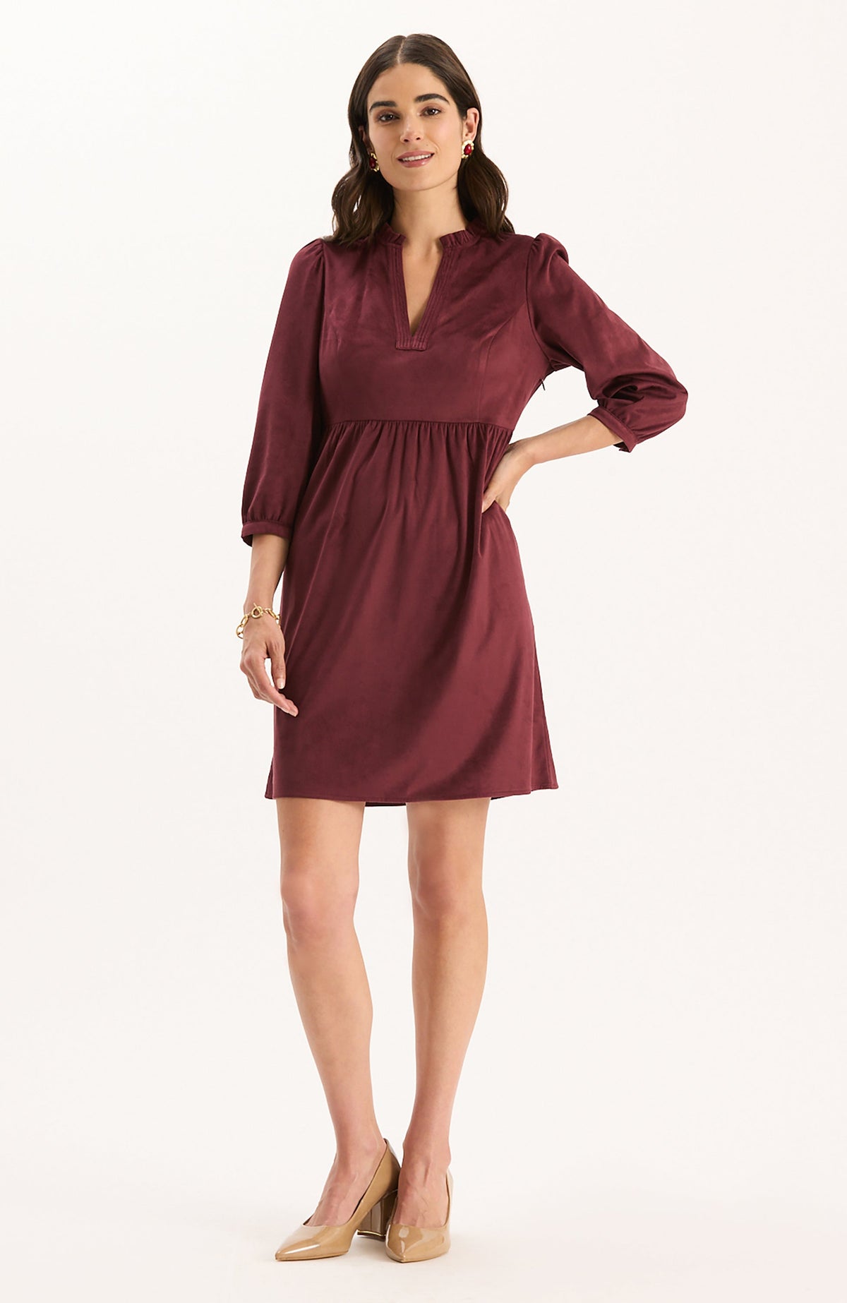 Corbin Faux Suede Dress