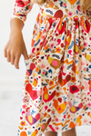 3/4 Sleeve Pocket Twirl Dress