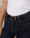 Lasse Classic Skinny Leather Belt