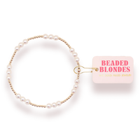 ILY Pearl Bracelet in Gold