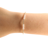 ILY Pearl Bracelet in Gold