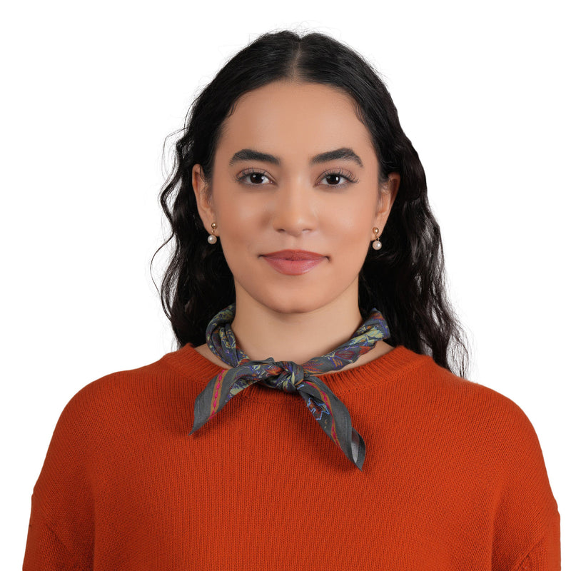 Vineyard Bloom Embroidered Bandana