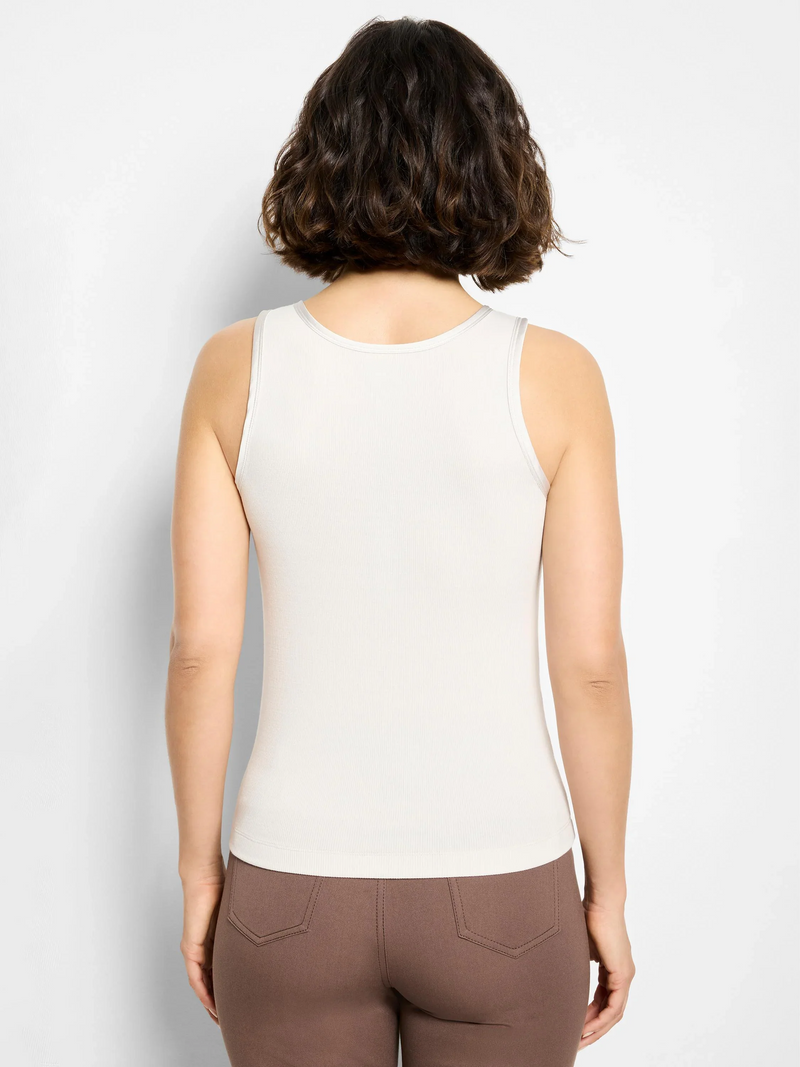 Trimmed Perfect Knit Ribbed Tank