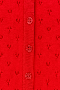 Pointelle Button Down Front Cardi